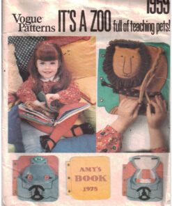 Vogue 1959 It is a Zoo - Book of teaching pets Size: One Uncut Sewing Pattern