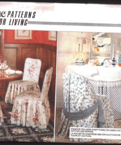 Vogue 2374 Chair Covers Size: One Uncut Sewing Pattern
