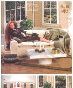 Vogue 7253 Fashion Doll Furniture Size: 11.5" Uncut Sewing Pattern