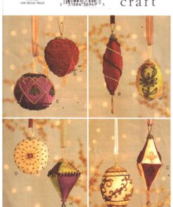 Vogue 7788 Christmas beaded Ornaments Size: One Uncut Sewing Pattern