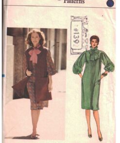Vogue 8446 Dress, Vest Size: 16 Uncut Sewing Pattern