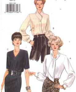 Vogue 8820 Blouse Size: 6-8-10 Uncut Sewing Pattern