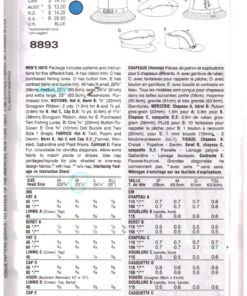 Alternative view of Vogue 8893 Men's Hat Size: All Used Sewing Pattern