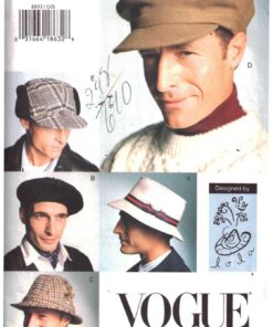 Vogue 8893 Men's Hat Size: All Used Sewing Pattern