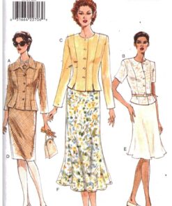 Vogue 9370 Suit - Top, Skirt Size: 6-8-10 Uncut Sewing Pattern