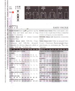 Alternative view of Vogue 9771 Blouse Size: 6-8-10 Uncut Sewing Pattern