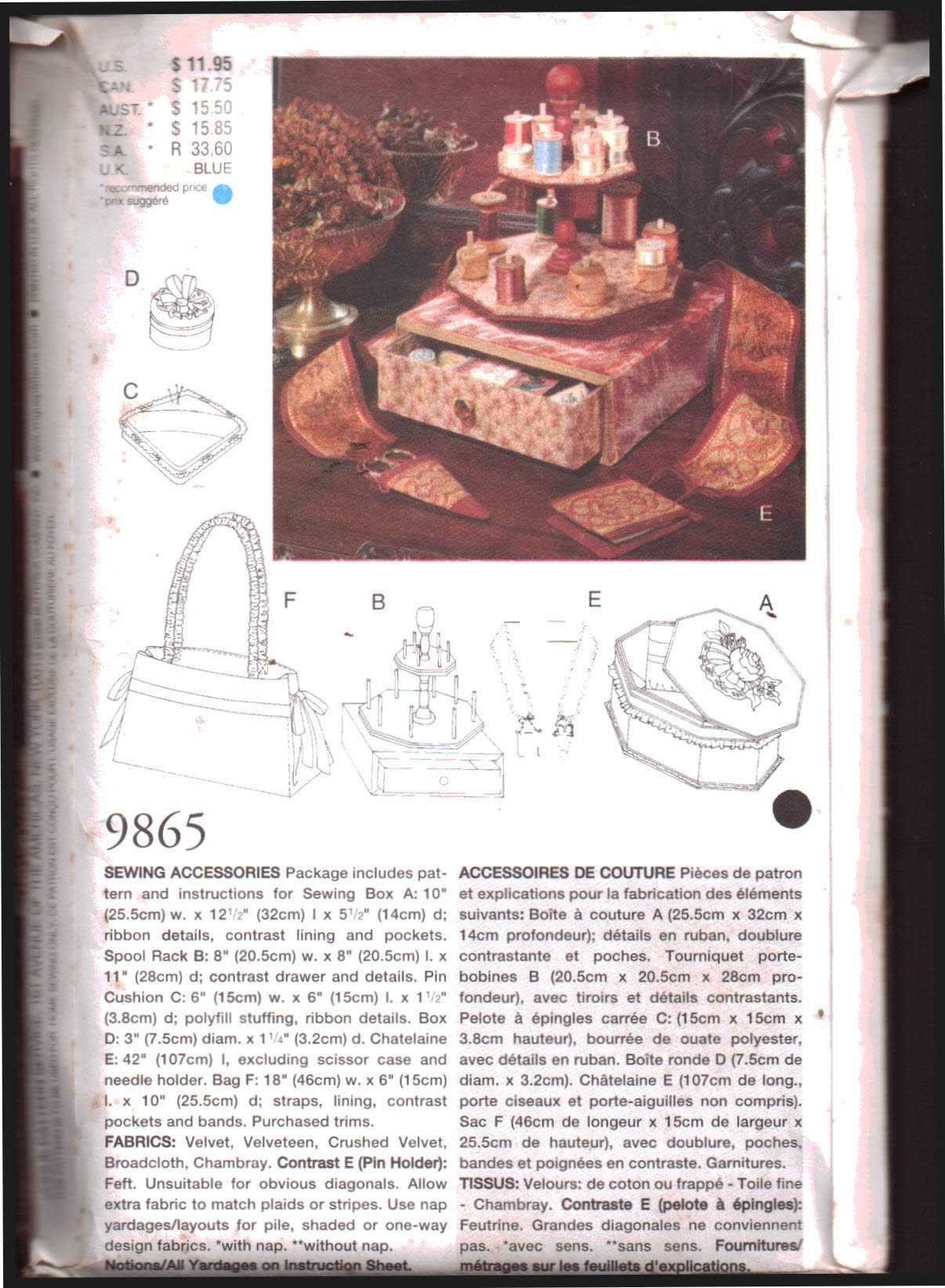 Vogue 9865 Sewing Accessories by Teresa Layman Size: One Uncut Sewing Pattern - Image 2
