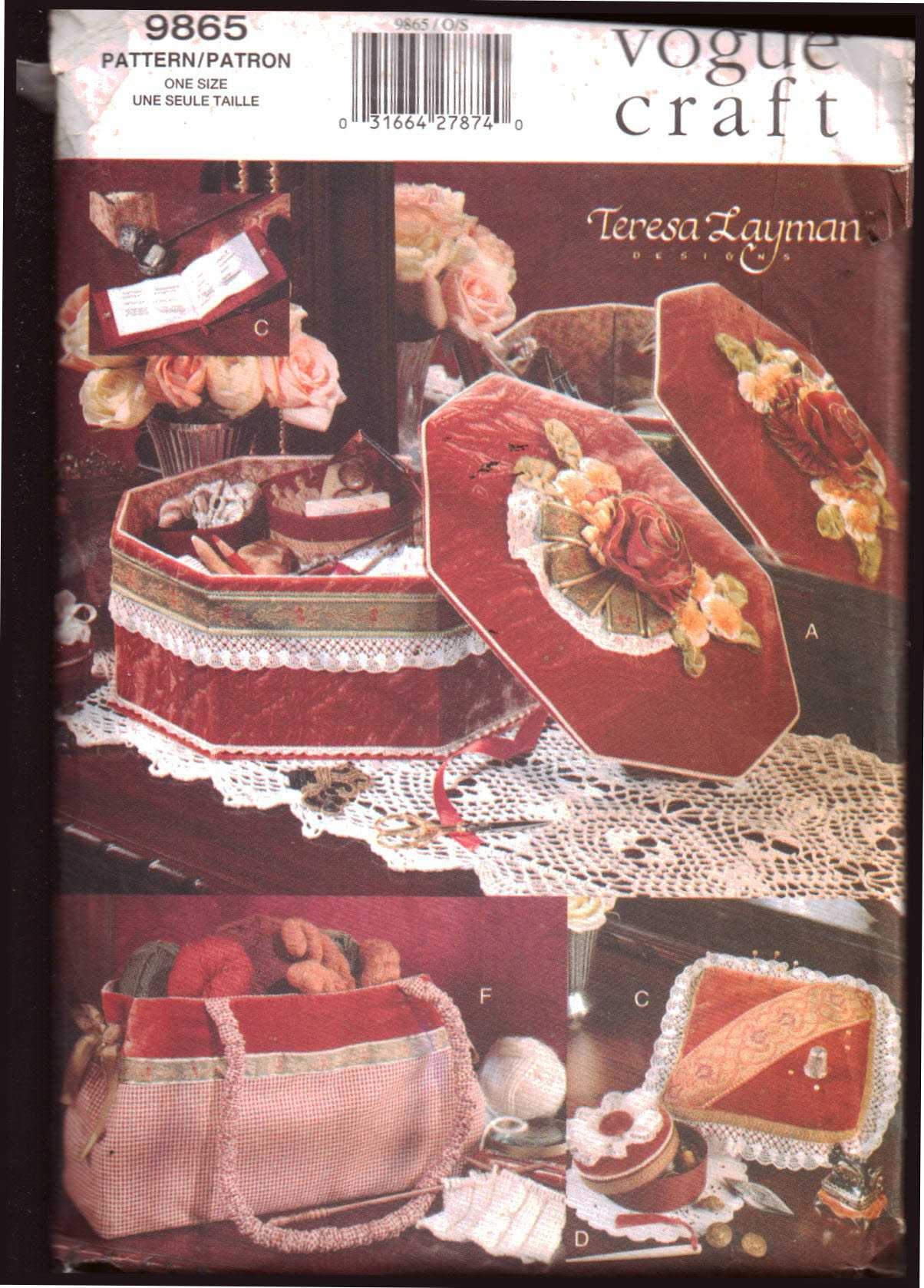 Vogue 9865 Sewing Accessories by Teresa Layman Size: One Uncut Sewing Pattern