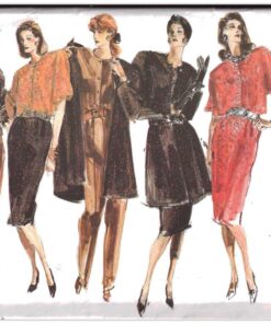 Vogue 990 Jacket, Blouse, Skirt, Pants Size: 8-10-12 Uncut Sewing Pattern