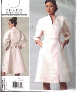 Vogue V1239 Dress by Chado Ralph Rucci Size: EE 14-16-18-20 Uncut Sewing Pattern
