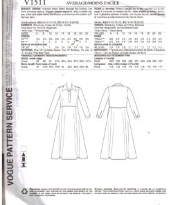 Vogue V1511 Dress by Rachel Comey Size: E5 14-16-18-20-22 Uncut Sewing Pattern - Image 2