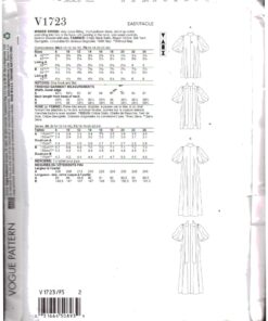 Vogue V1723 Dress Size: F5 16-18-20-22-24 Uncut Sewing Pattern - Image 2