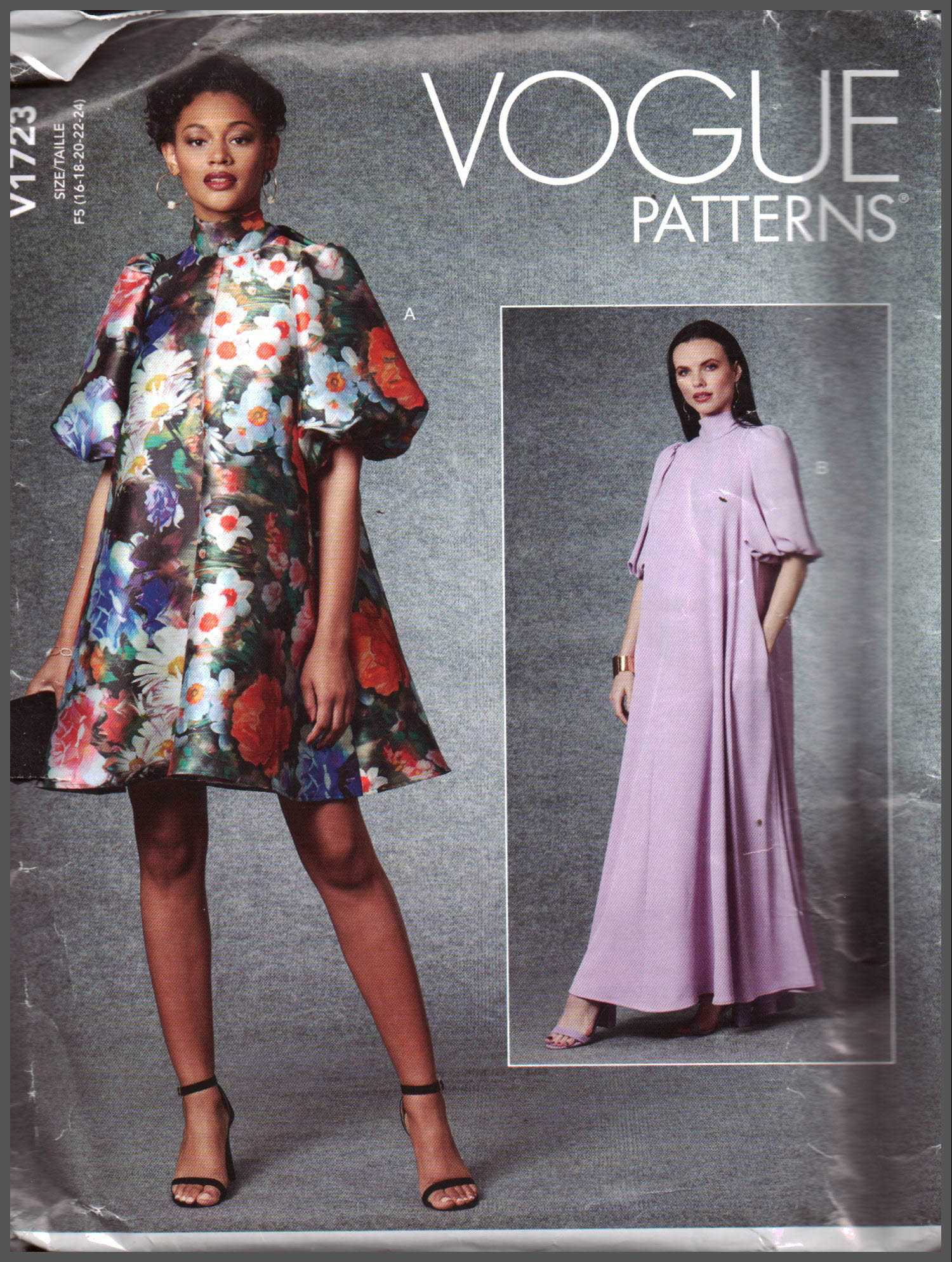 Vogue V1723 Dress Size: F5 16-18-20-22-24 Uncut Sewing Pattern