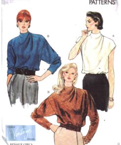 Vogue V1902 Blouse Size: F5 16-18-20-22-24 Uncut Sewing Pattern