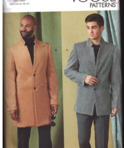 Vogue V1930 Men's Coat Size: 34-36-38-40 Uncut Sewing Pattern