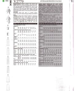 Vogue V2779 Jacket, Top, Pants, Skirt Size: 14-16-18 Uncut Sewing Pattern - Image 2