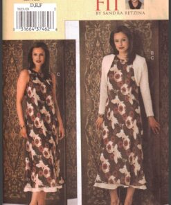 Vogue V7823 Jacket, Dress by Sandra Betzina Size: D-E-F or G-H-I-J Uncut Sewing Pattern