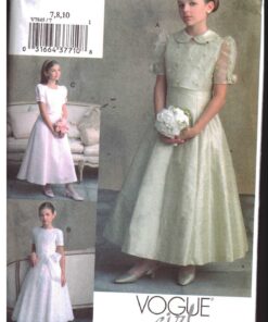 Vogue V7845 Girl's Dress Size: 7-8-10 Uncut Sewing Pattern