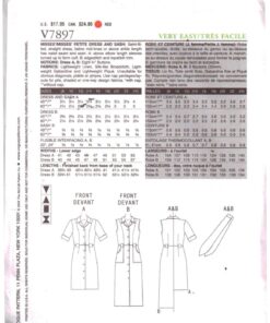 Vogue V7897 Dress Size: 8-10-12 Uncut Sewing Pattern - Image 2