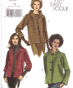 Vogue V8123 Jacket Size: BB 8-10-12-14 Uncut Sewing Pattern