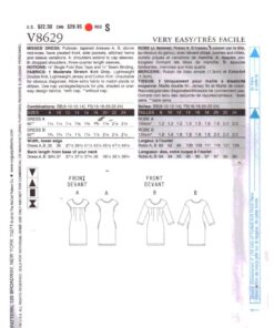 Alternative view of Vogue V8629 Dress Size: F5 16-18-20-22-24 Uncut Sewing Pattern