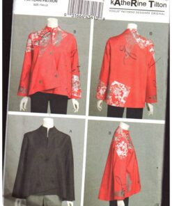 Vogue V8654 Jacket by Katherine Tilton Size: FF 16-18-20-22 Uncut Sewing Pattern