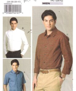 Vogue V8759 Men's Shirt Size: MUN 34-36-38-40 Uncut Sewing Pattern