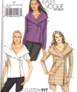 Vogue V8770 Top, Tunic Size: B5 8-10-12-14-16 Uncut Sewing Pattern