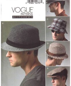 Vogue V8869 Men's Hats Size: All Uncut Sewing Pattern