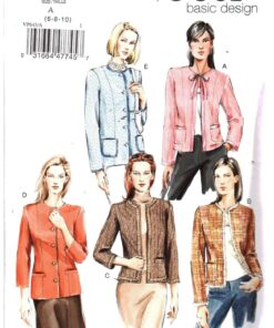 Vogue VP643 Jackets Size: A 6-8-10 Uncut Sewing Pattern