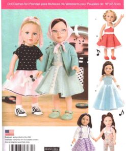 Simplicity 8072 Doll Clothes Size: 18" Used Sewing Pattern